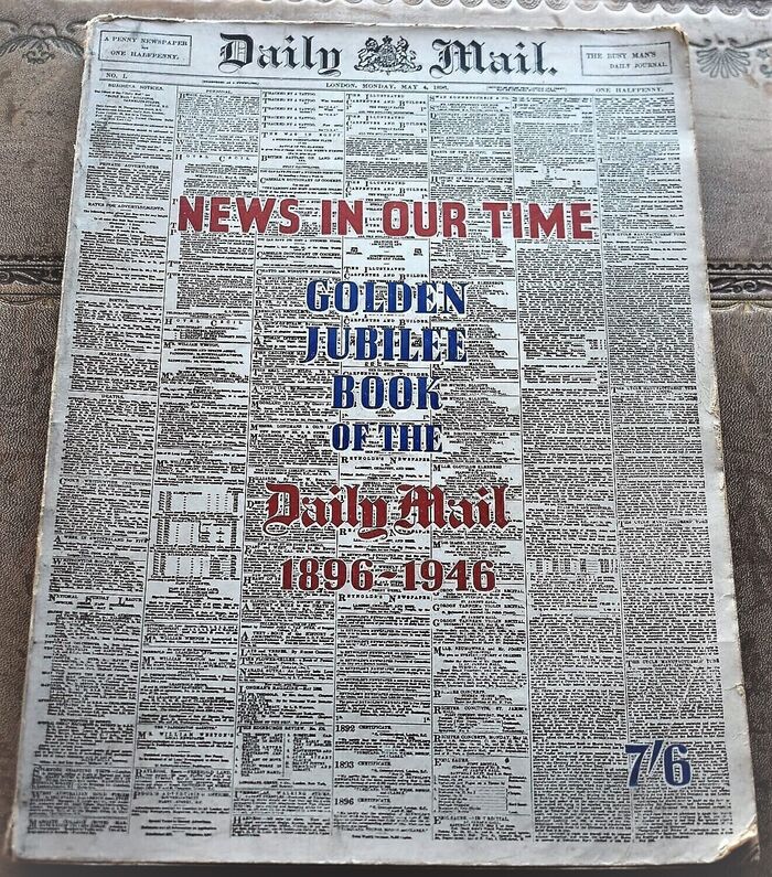 NEWS IN OUR TIME - Golden Jubilee Book Of The Daily Mail 1896-1946 Image