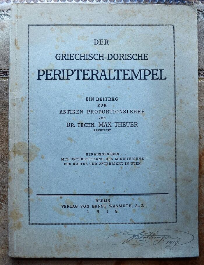 Der griechisch-dorische Peripteraltempel. Ein Beitrag zur antiken Proportionslehre Image
