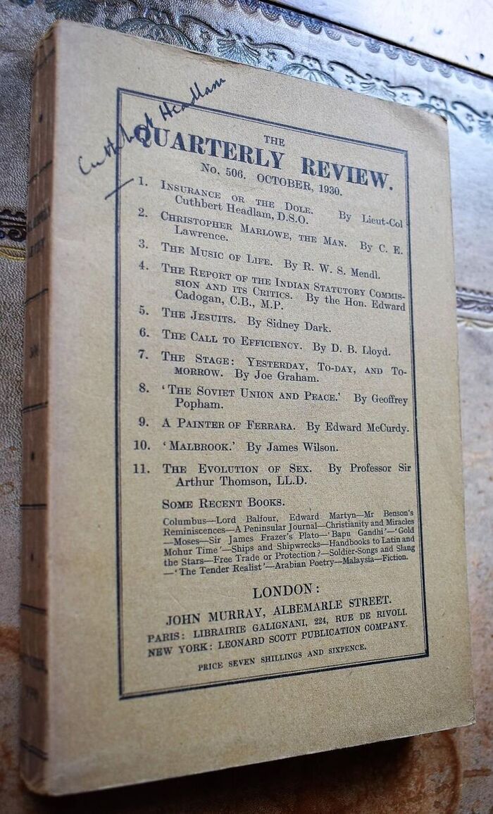 The Quarterly Review No.506 October 1930 Image