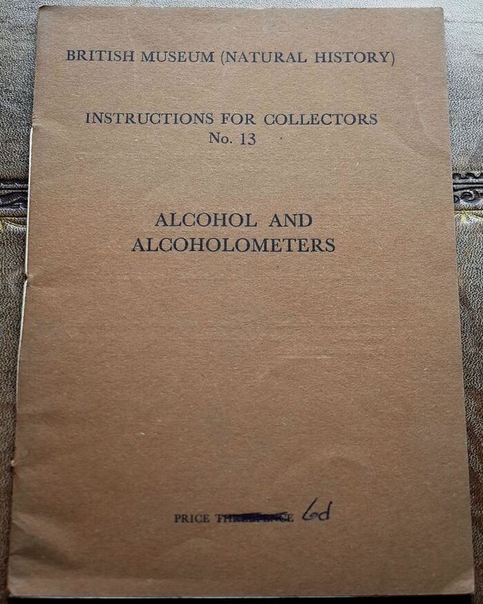 Alcohol And Alcoholometers - Instructions For Collectors No.13 Image