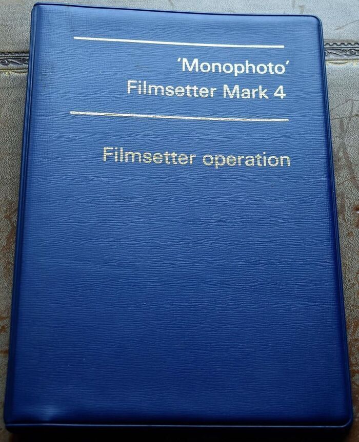 'Monophoto' Filmsetter Mark 4 - Filmsetter Operation Image