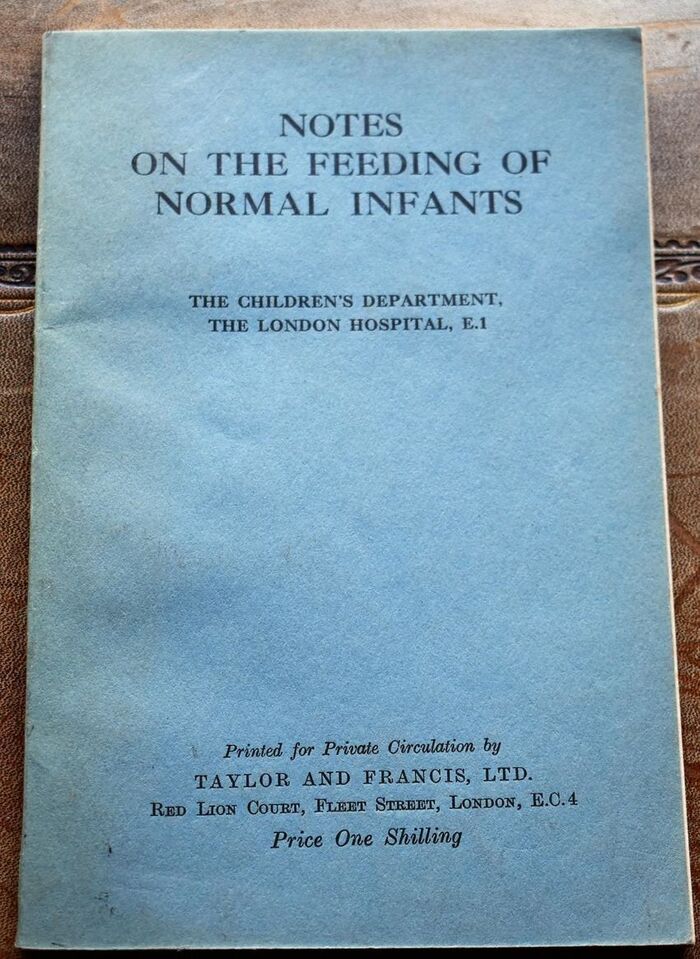 Notes On The Feeding Of Normal Infants Image