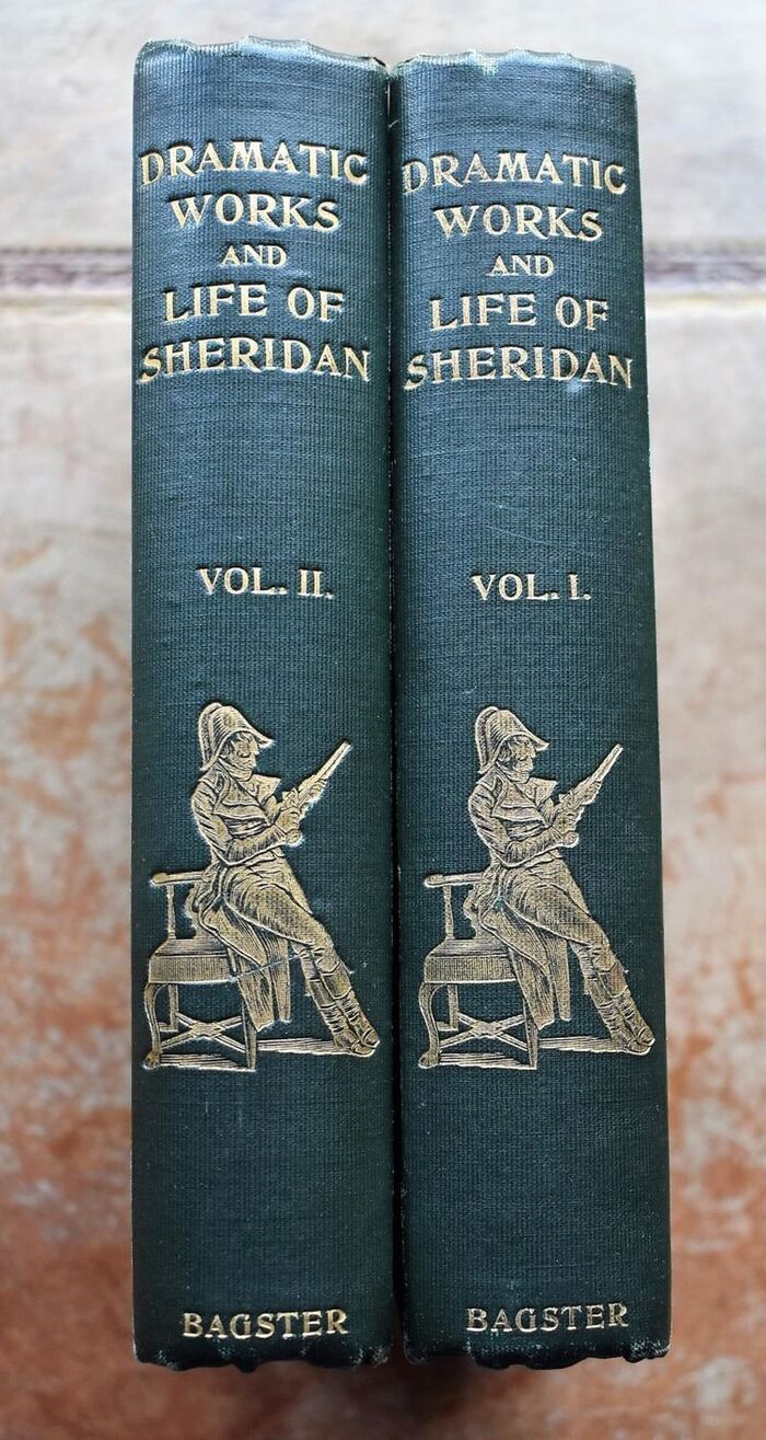 The Dramatic Works Of Richard Brinsley Sheridan with A Short Account Of His Life [2 vols] Image
