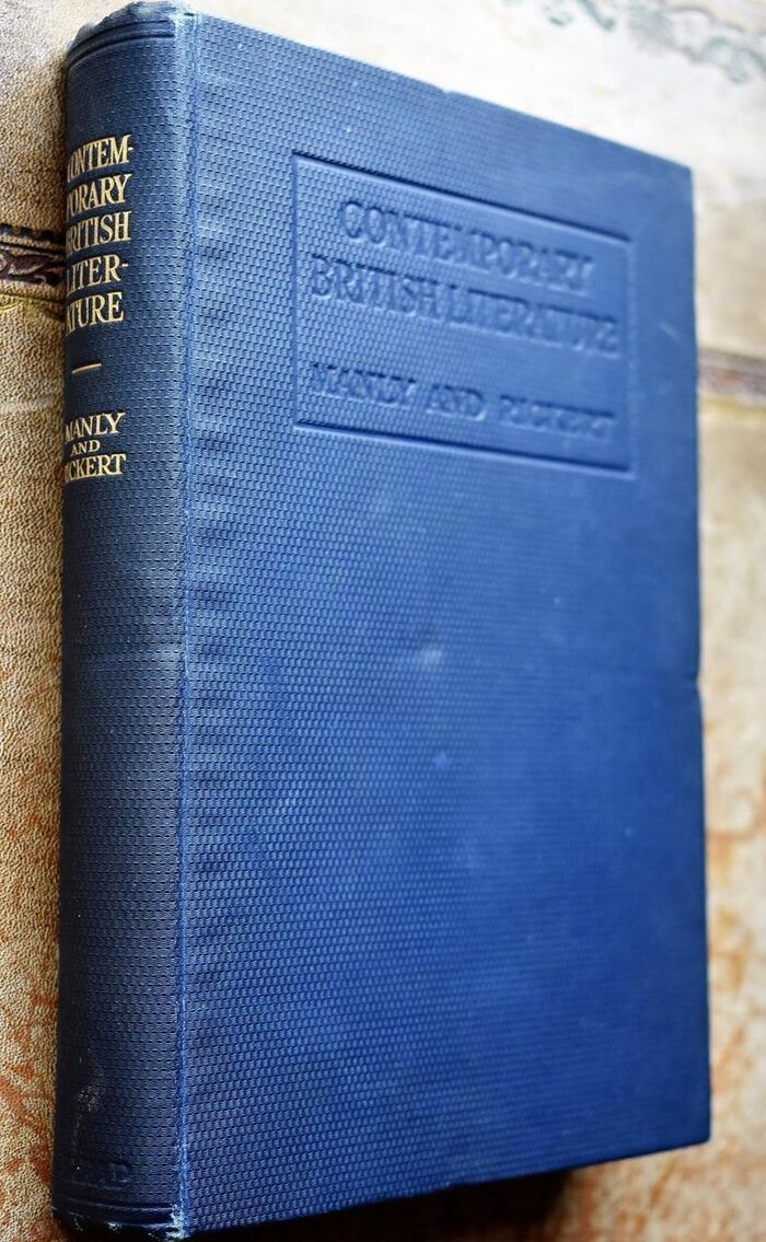 CONTEMPORARY BRITISH LITERATURE Outlines For Study Indexes Bibliographers Image