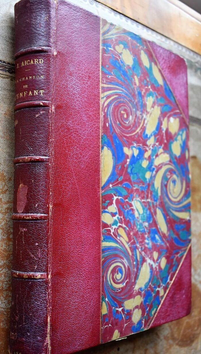 La Chanson De L'Enfant : Nouvelle Édition Ornée De 128 Compositions Par T. Lobrichon, avec La Collaboration de E. Rudaux, Gravées Sur Bois par L. Rousseau Image