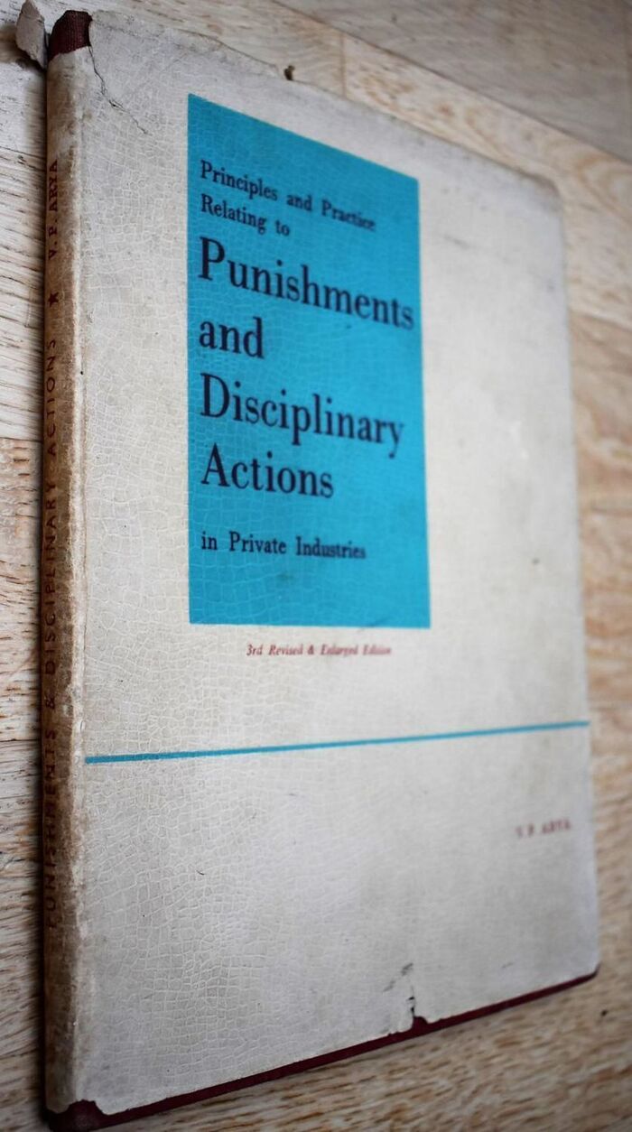 Principles and Practice Relating to Punishments and Disciplinary Actions in Private Industries Image