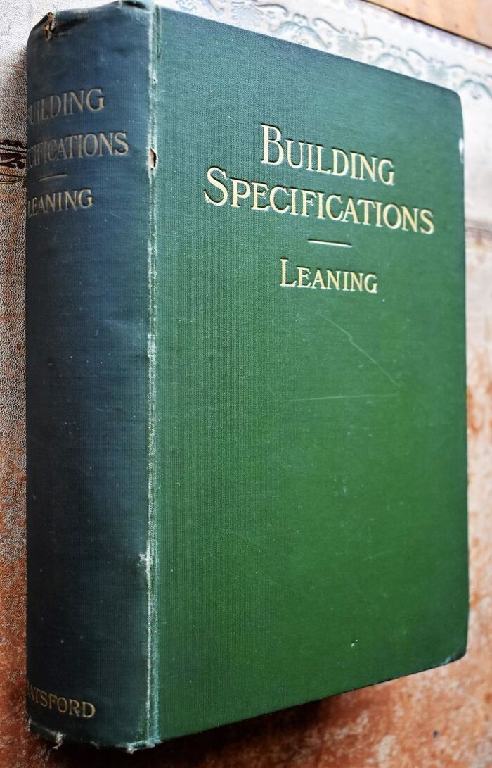 BUILDING SPECIFICATIONS For The Use Of Architects, Surveyors, Builders &c. Image