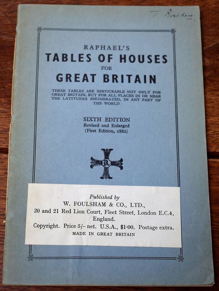 Raphael's Tables Of Houses Of Great Britain Image