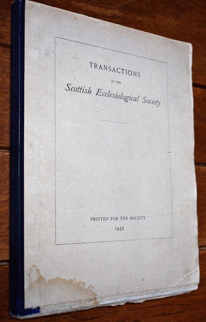 Transactions Of The Scottish Ecclesiological Society Vol X Part II 1931-1932 Image