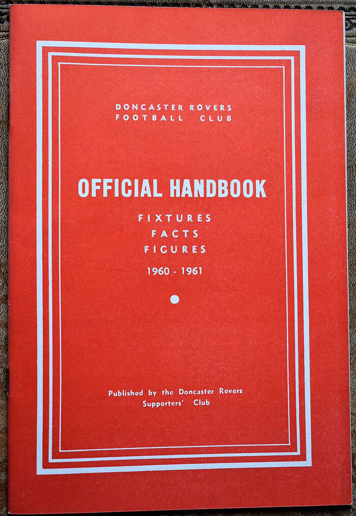 Doncaster Rovers Football Club Official Handbook 1960-1961 Image