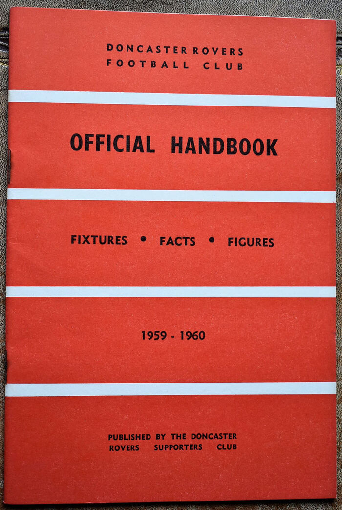 Doncaster Rovers Football Club Official Handbook 1959-1960 Image