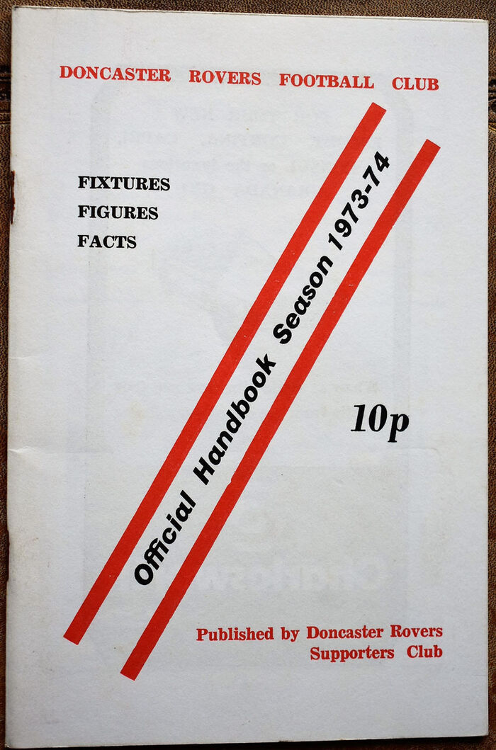 Doncaster Rovers Football Club Official Handbook 1973-74 Image