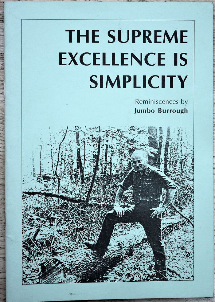 THE SUPREME EXCELLENCE IS SIMPLICITY Reminiscences [SIGNED] Image