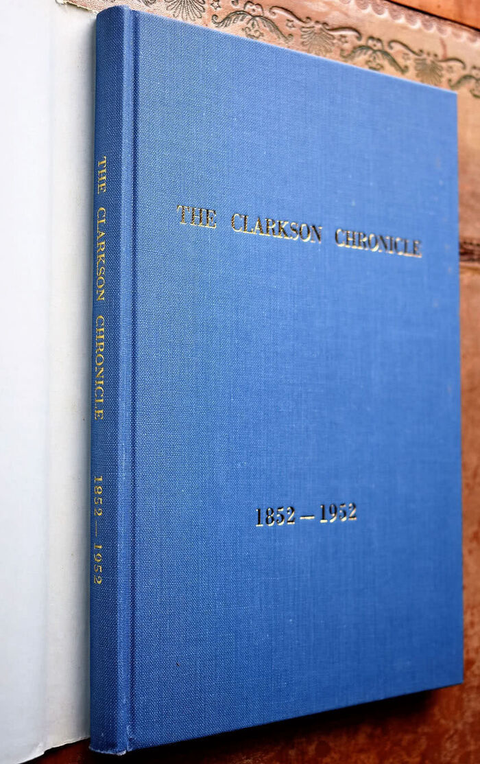 THE CLARKSON CHRONICLE 1852-1952 Image
