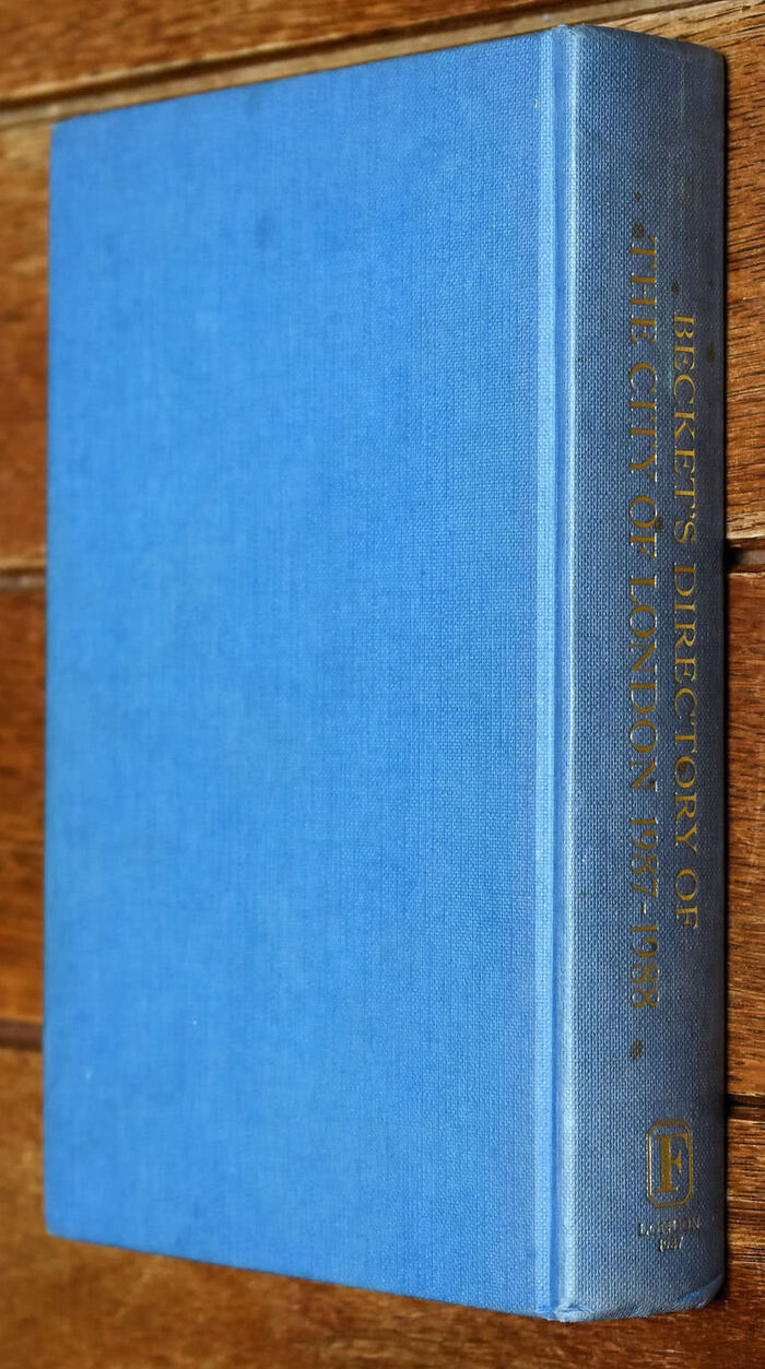 Becket's Directory Of The City Of London Image