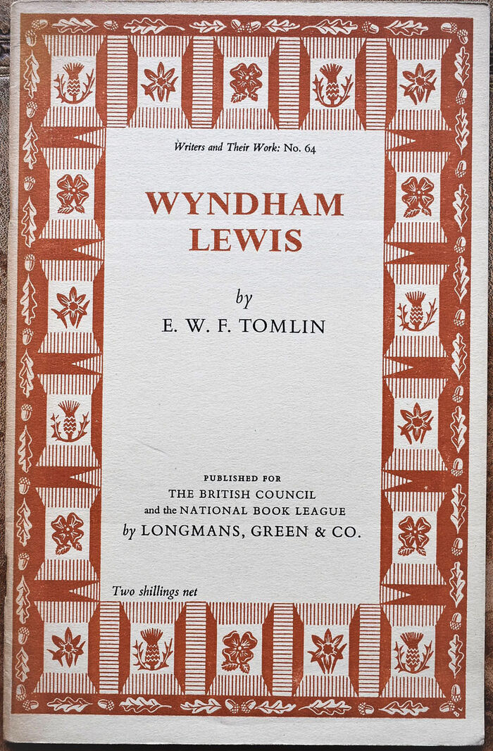 Wyndham Lewis [Writers And Their Work No.64] Image