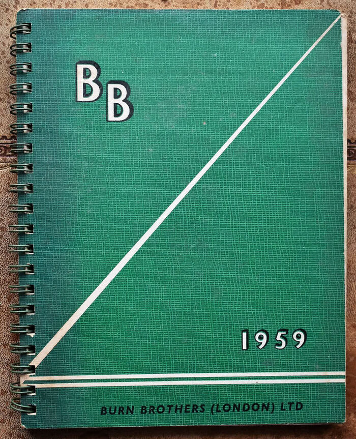 Burn Brothers 1959 Catalogue Image