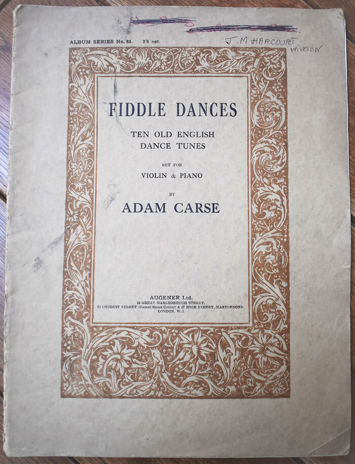 FIDDLE DANCES Ten Old English Dance Tunes Set For Violin & Piano Image