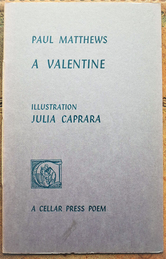 A VALENTINE [Cellar Press Poem Twelve] Image