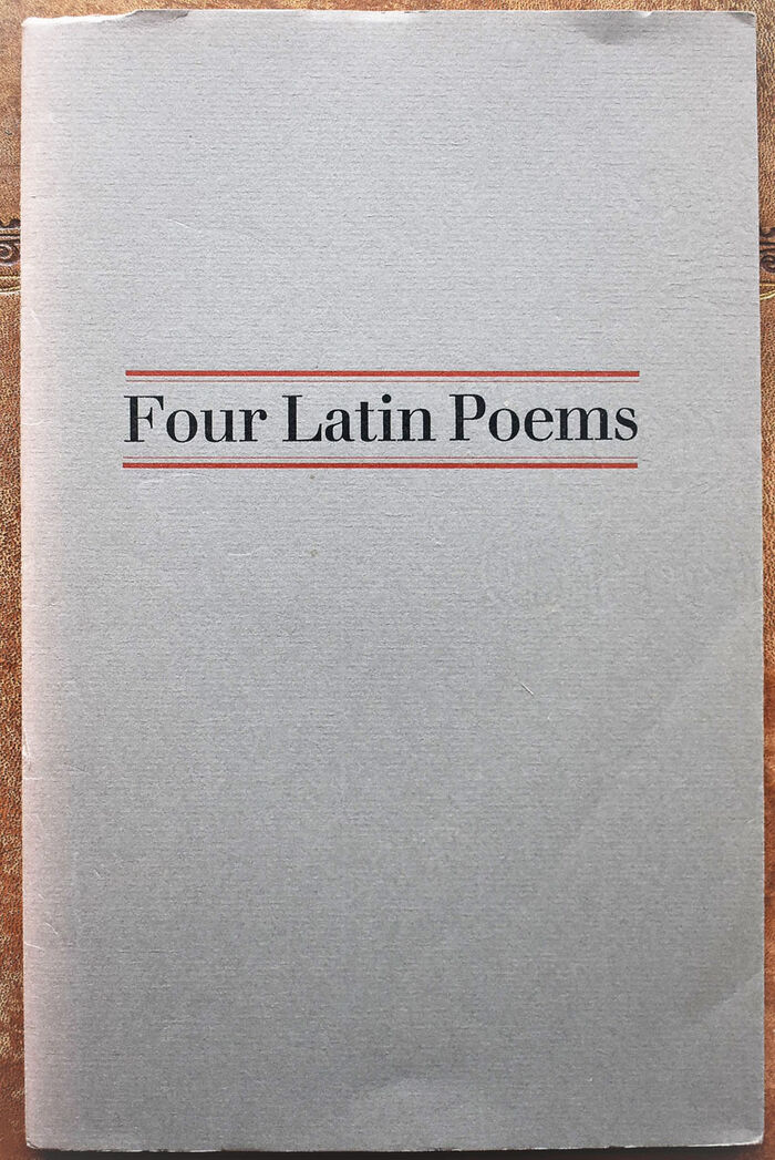 Four Latin Poems Image