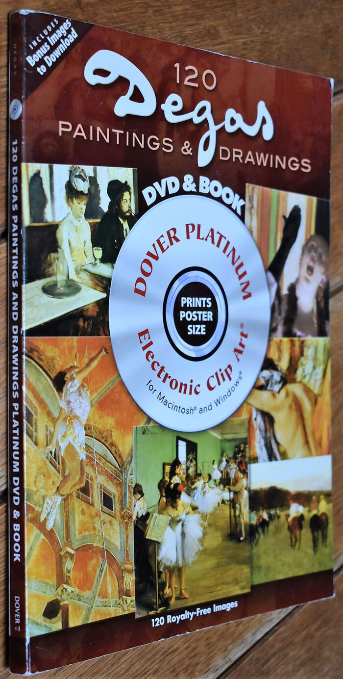 120 DEGAS PAINTINGS AND DRAWINGS Platinum DVD and Book Image