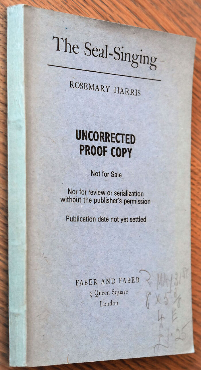 The Seal-Singing [Uncorrected Proof] Image