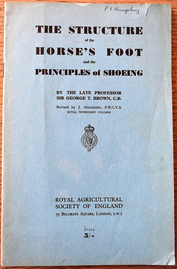 Structure of the Horse's Foot and the Principles of Shoeing Image