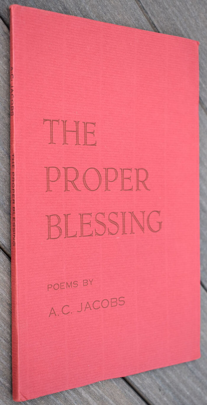 THE PROPER BLESSING With Additional Poems Image