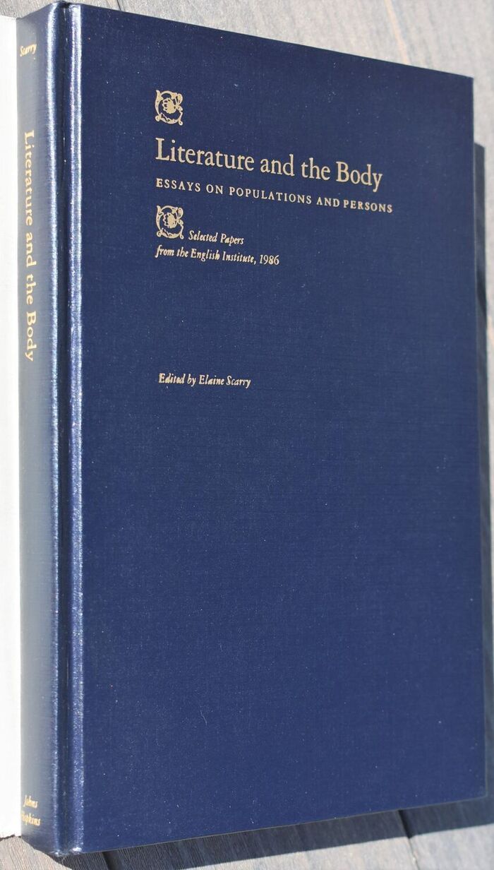 LITERATURE AND THE BODY Essays On Populations And Persons Image