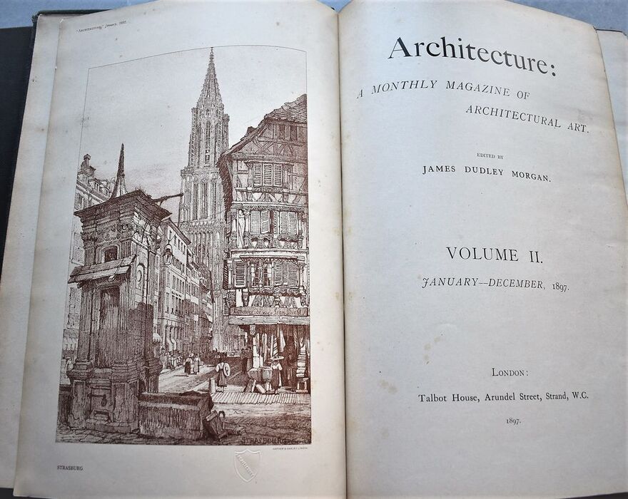 ARCHITECTURE: A Monthly Magazine of Architectural Art. [Volumes II, III and part of I, bound in two parts] Image