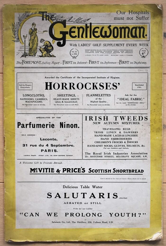 The Gentlewoman (With Ladies' Golf Supplement) November 27, 1915 Image