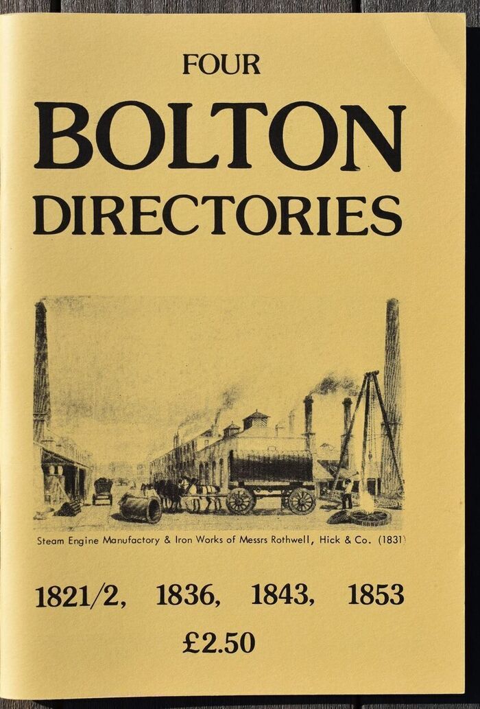 Four Bolton Directories 1821-22, 1836, 1843, 1853 Image