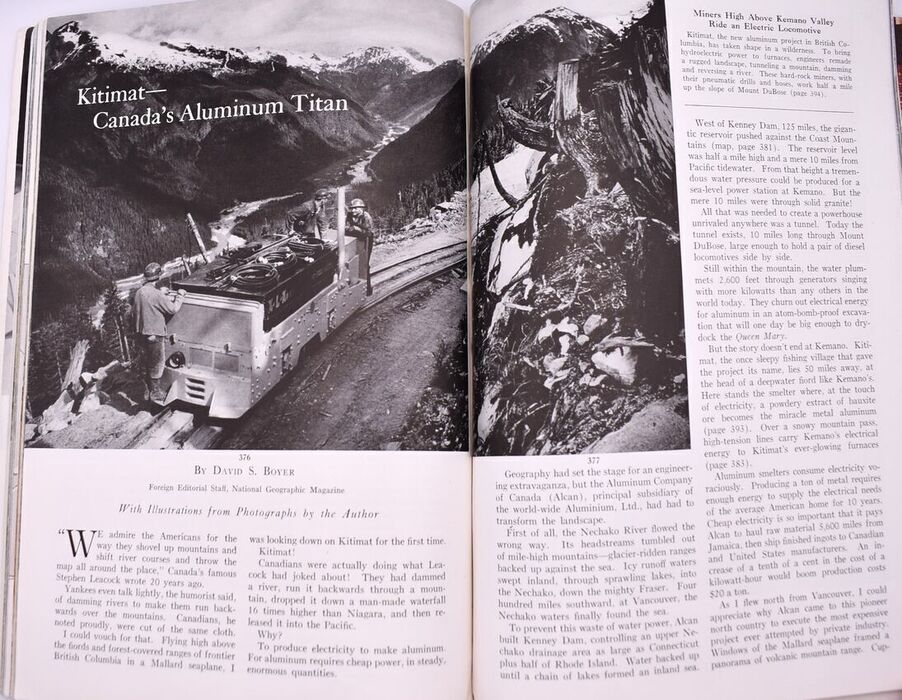 Kitamat - Canada's Aluminum Titan (The National Geographic Magazine September, 1956) Image