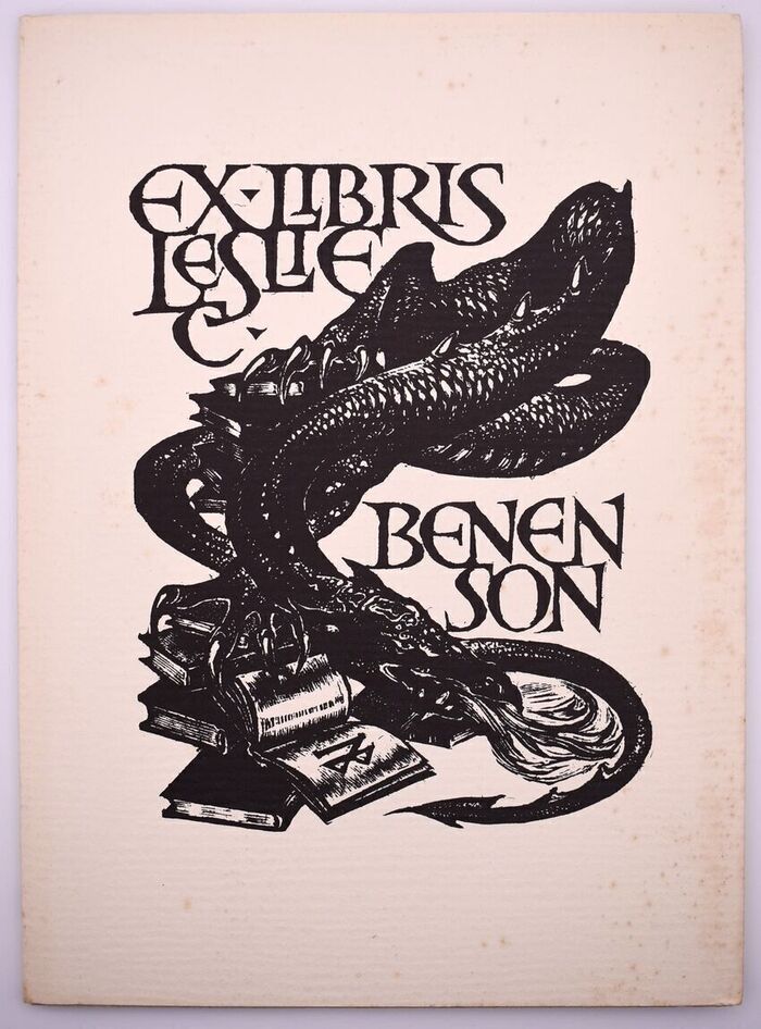 Ex-Libris Leslie C Benenson Image