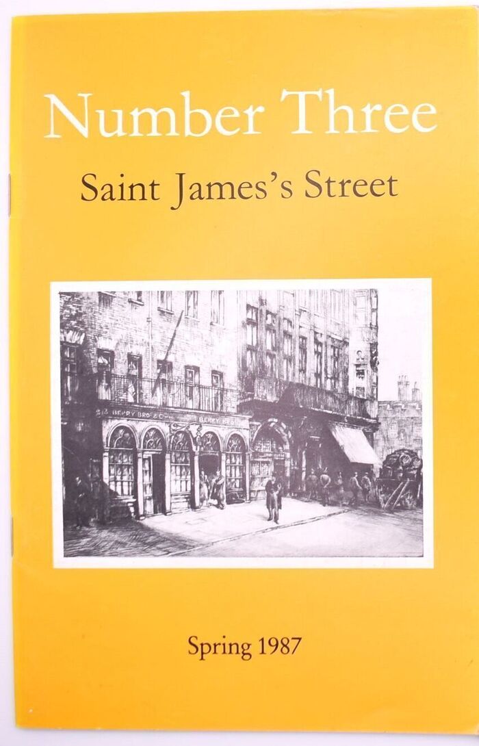 NUMBER THREE SAINT JAMES'S STREET Spring 1987  Image