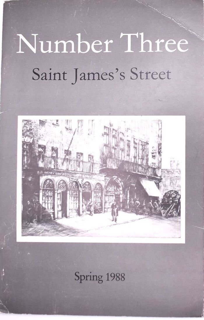 NUMBER THREE SAINT JAMES'S STREET Spring 1988 Image