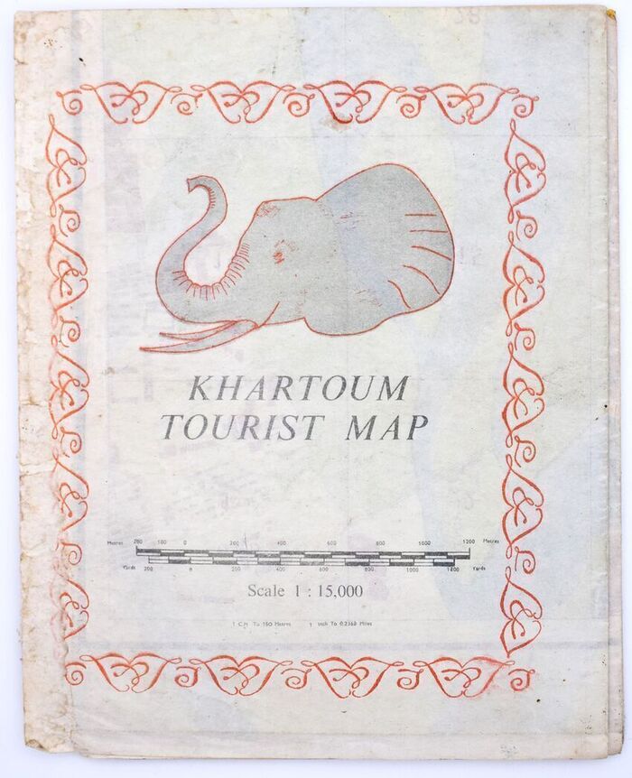 Khartoum Tourist Map Scale 1:15,000 Image