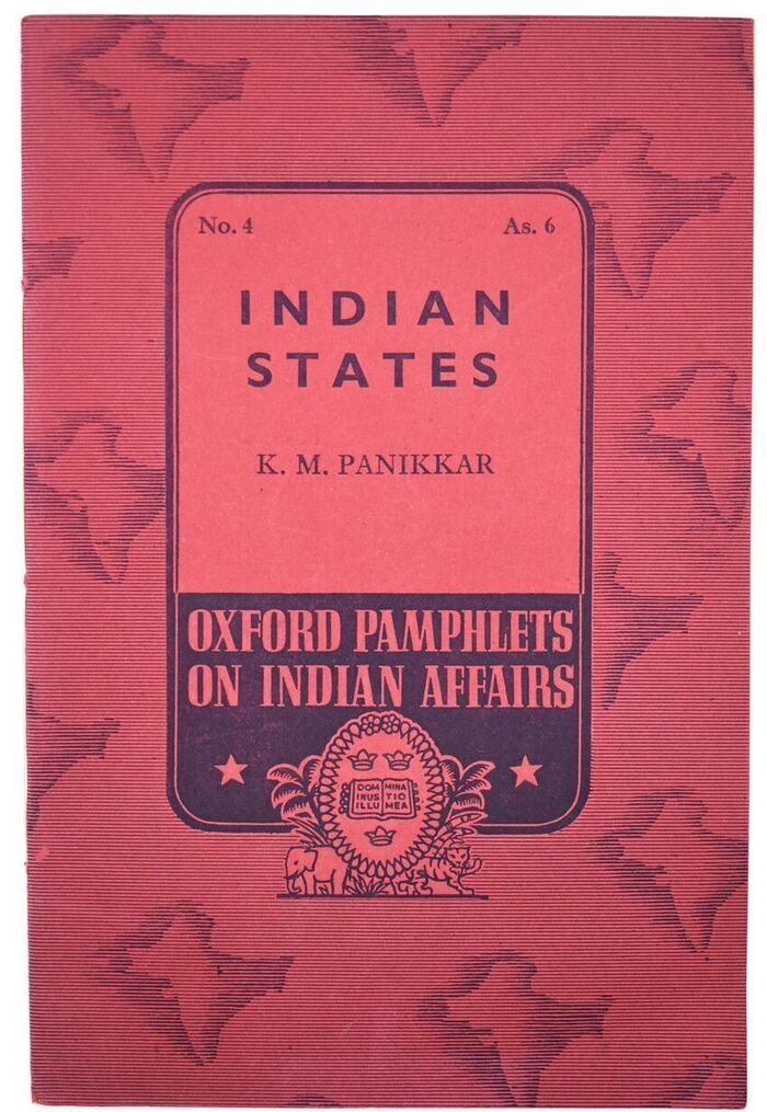 Indian States [Oxford Pamphlets On Indian Affairs No.4] Image