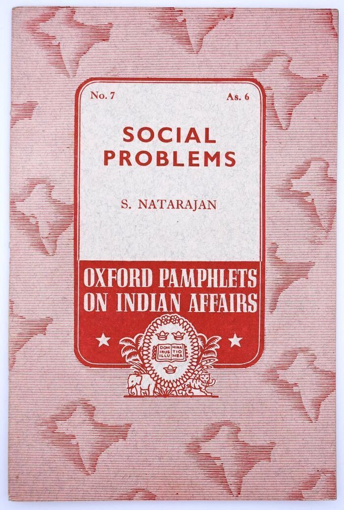 Social Problems [Oxford Pamphlets On Indian Affairs No.7] Image