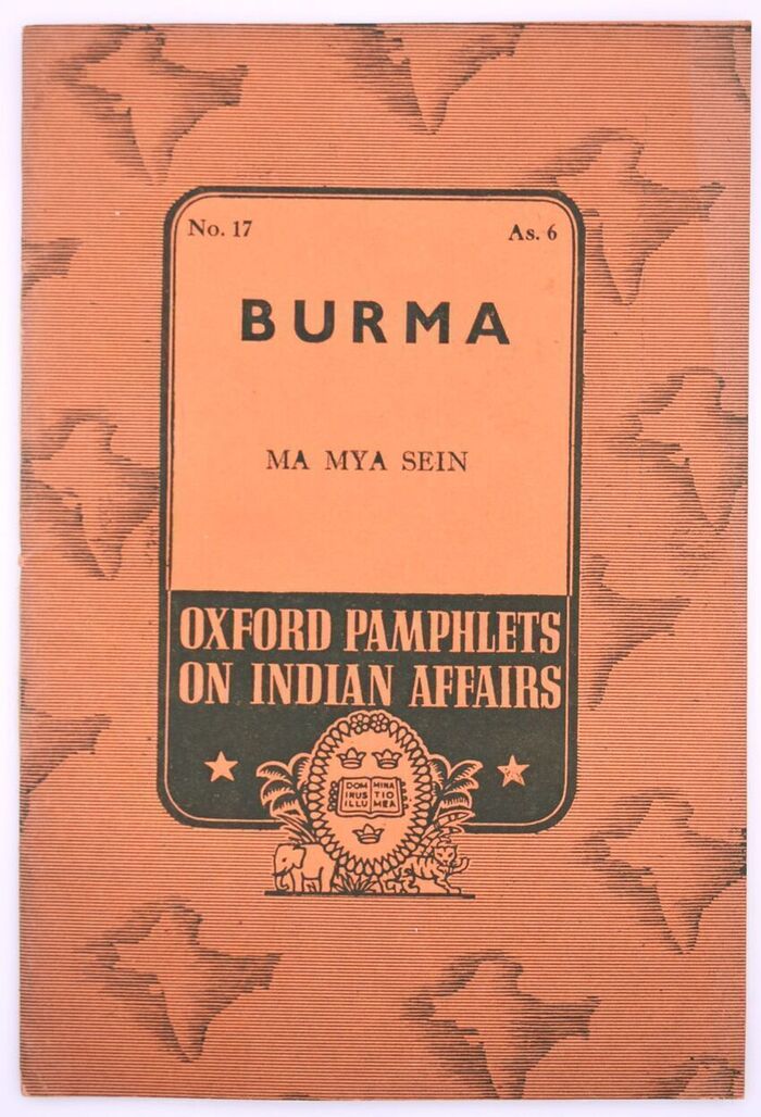 Burma [Oxford Pamphlets On Indian Affairs No.17] Image