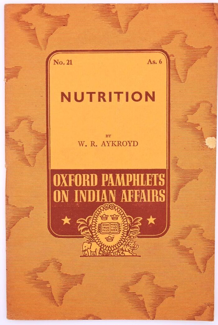 Nutrition [Oxford Pamphlets On Indian Affairs No.21] Image