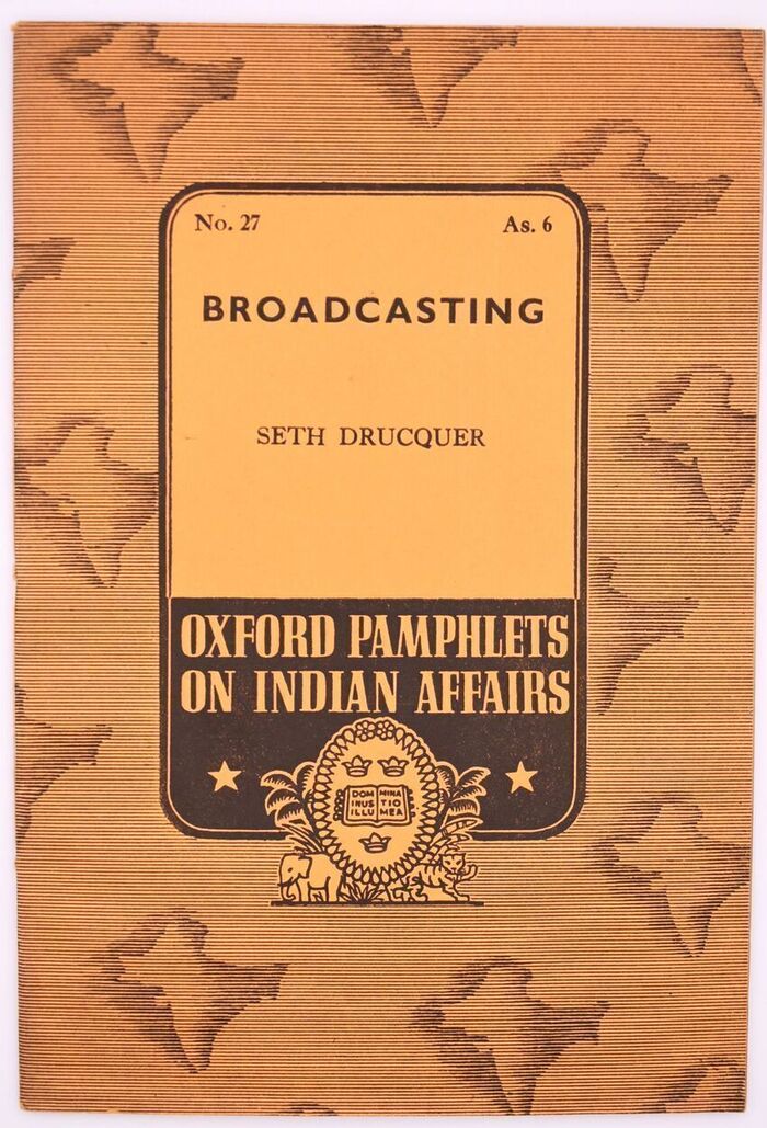 Broadcasting [Oxford Pamphlets On Indian Affairs No.27] Image