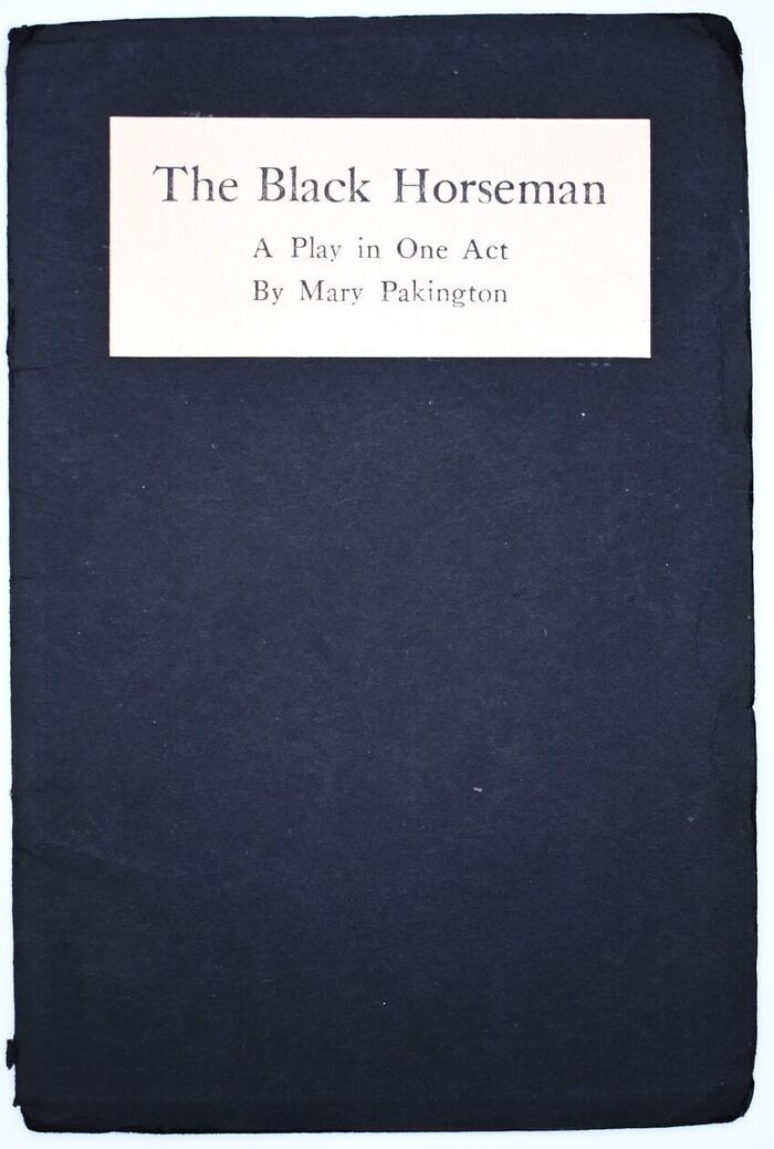 THE BLACK HORSEMAN A Play In One Act Image