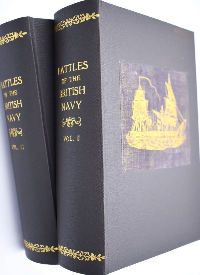 Battles Of The British Navy; From AD 1000 To 1840 [Two Volumes] Image