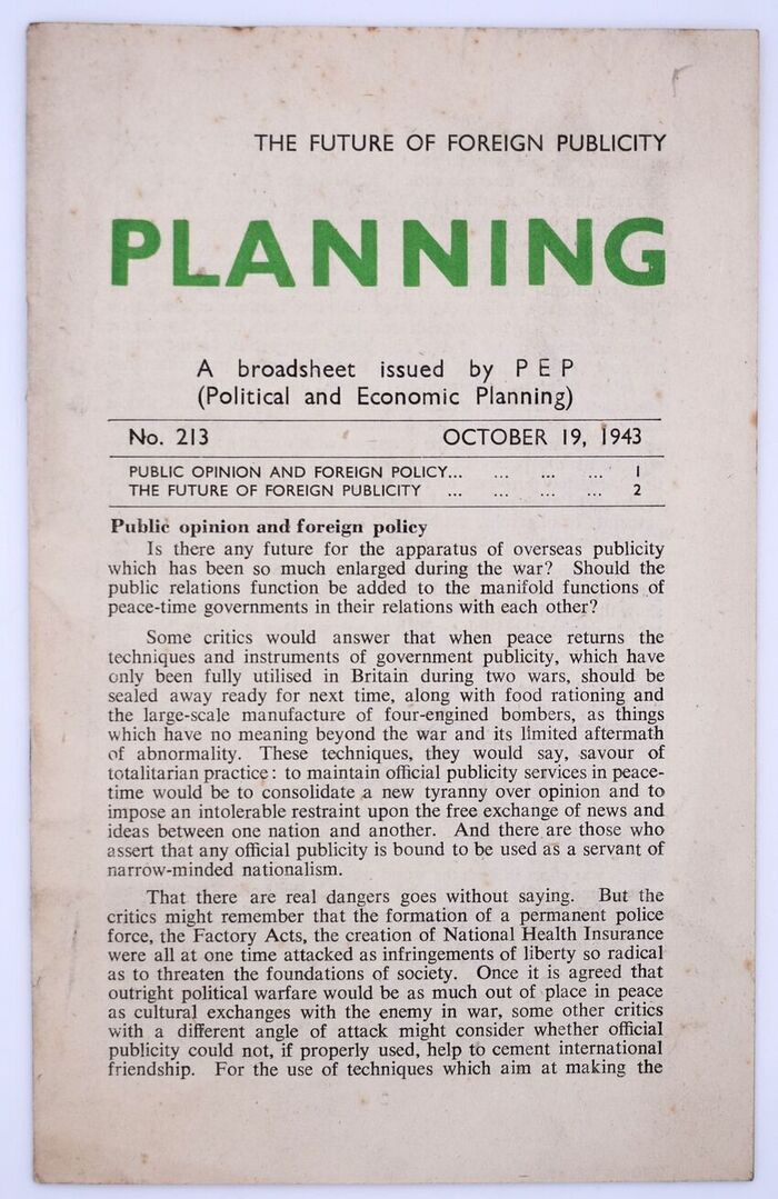 Planning - The Future Of Foreign Publicity Image