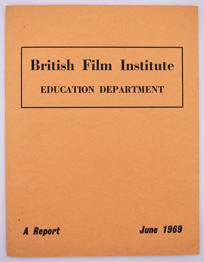 British Film Institute Education Department Report 1968-1969 Image