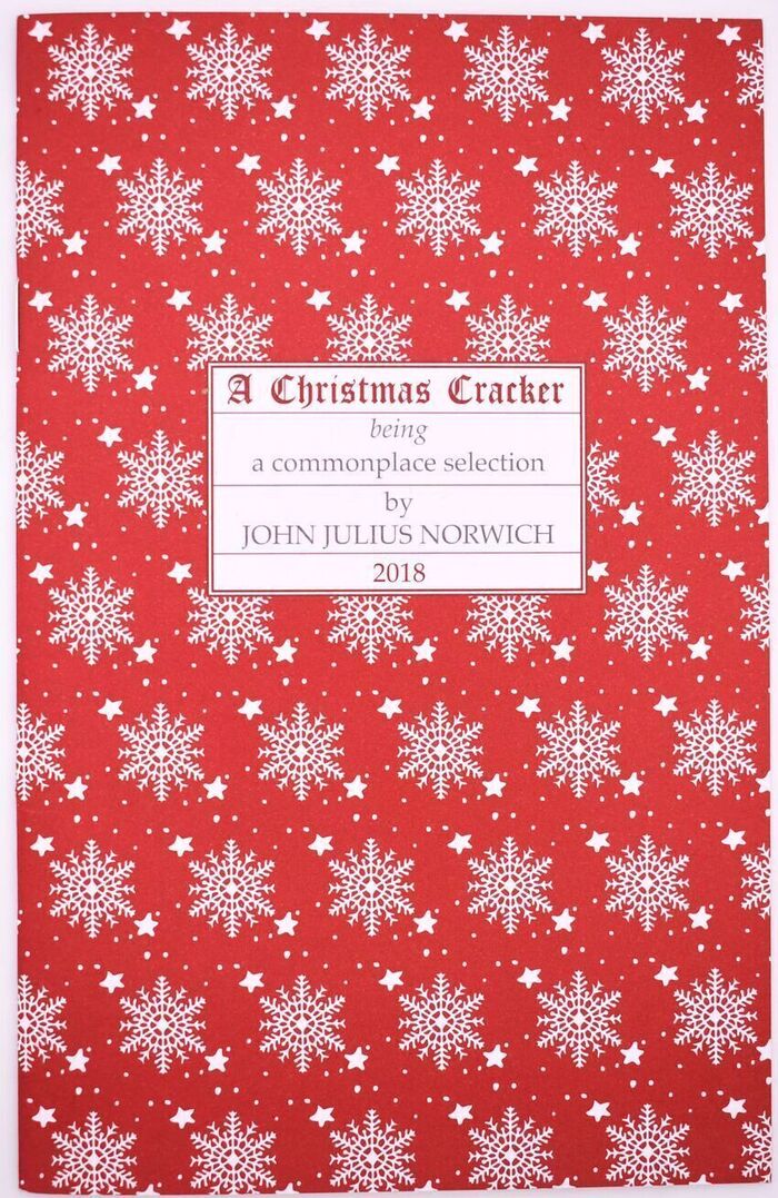 A CHRISTMAS CRACKER Being A Commonplace Selection 2018 Image