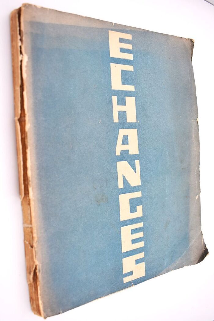 ECHANGES Revue Trimestrielle de Litterature Anglaise et Francaise December 1929 Image