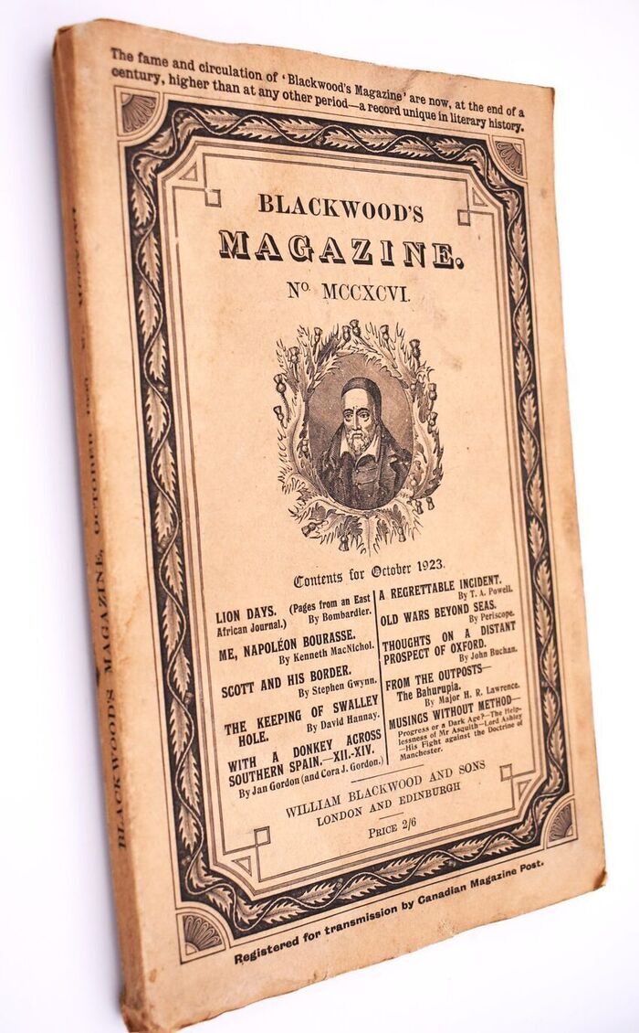 Thoughts On A Distant Prospect Of Oxford [Within Blackwood's Magazine, October 1923] Image