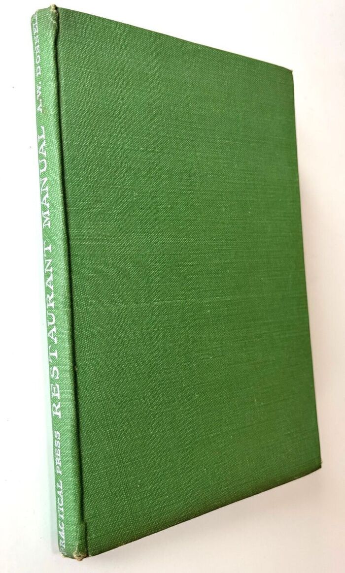 RESTAURANT MANUAL A Complete Account Of The Industry For All Studying Management As A Career Image